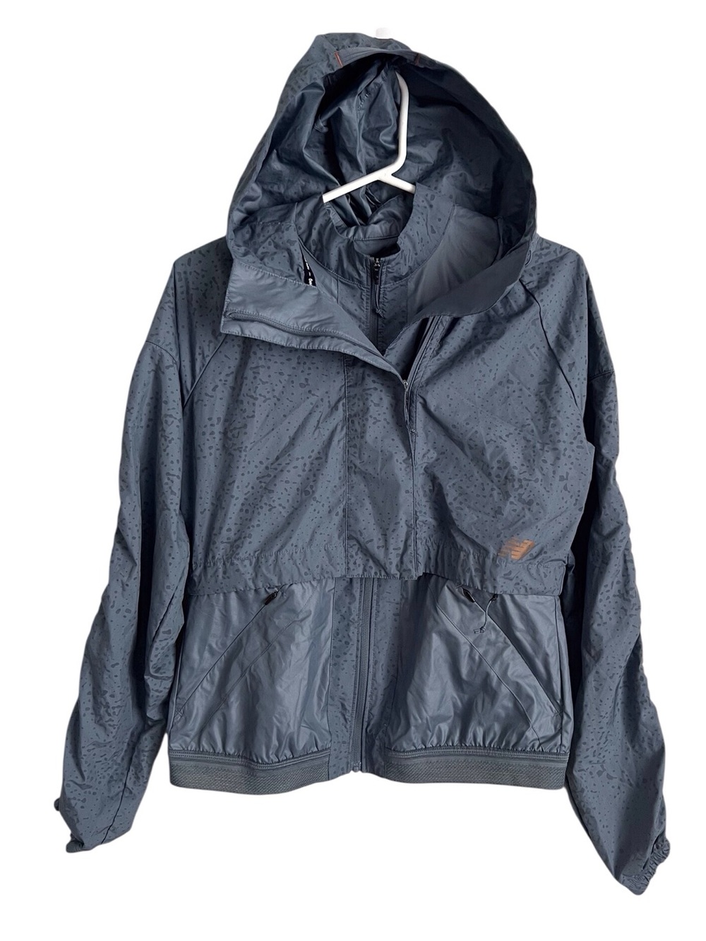New Balance Women’s Running Jacket 2-in-1 Vest Crop Jacket Vest Blue Grey Small